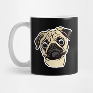 Surprised Pug Dog Lover Retro Mug